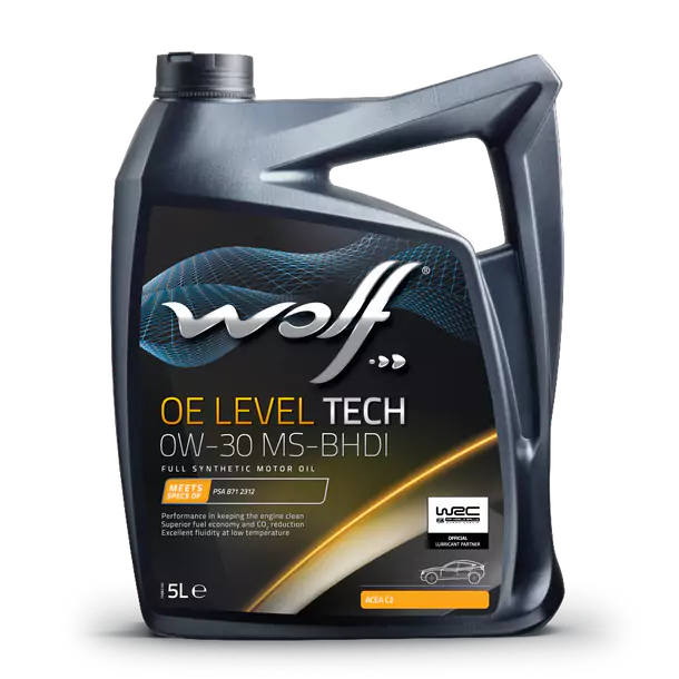 HUILE WOLF OE LEVEL TECH 0W-30 MS-BHDI 5L
