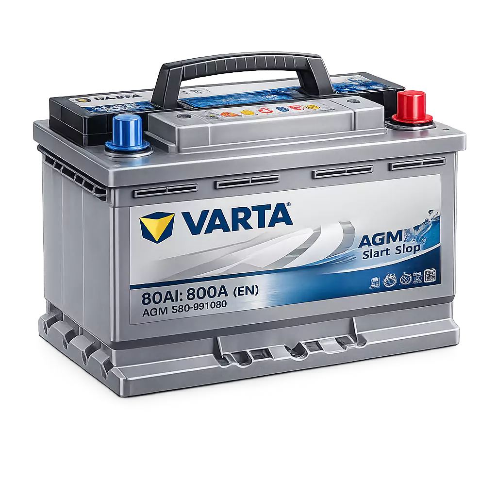 Piececauto.re | et accessoires automobiles pas cher 974 BATTERIE VARTA AGM 80AH 800A
