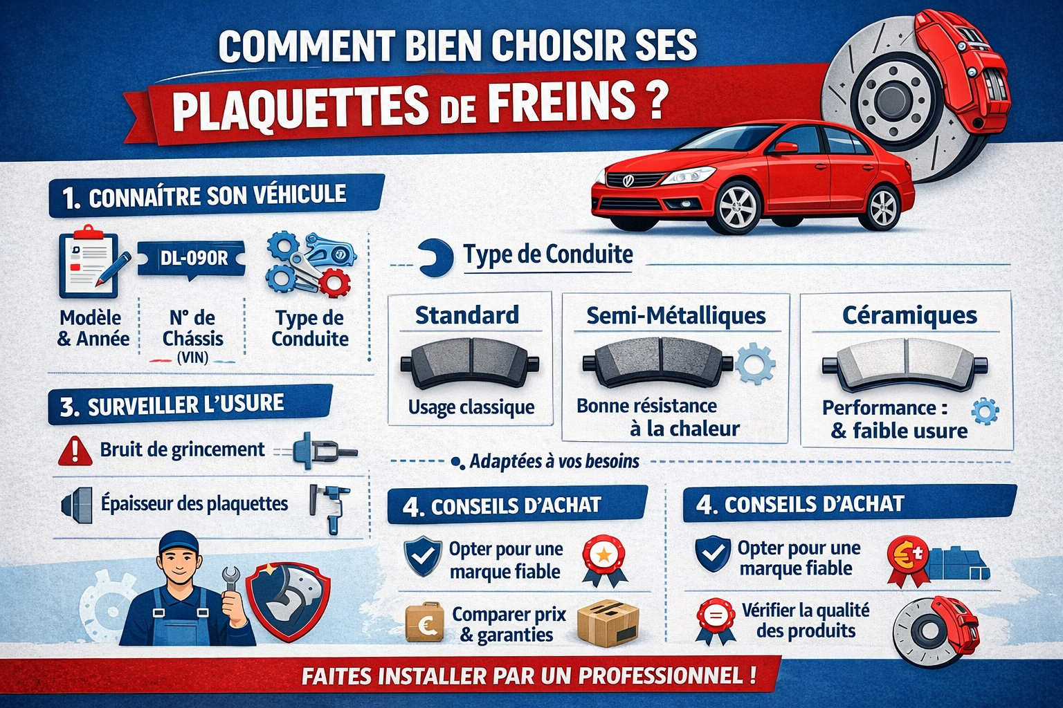 Guide Pratique : Comment bien choisir ses plaquettes de freins ?