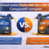 Choisir entre l&rsquo;huile 0W-20 et 0W-30 pour votre PSA : Ce que vous devez absolument savoir