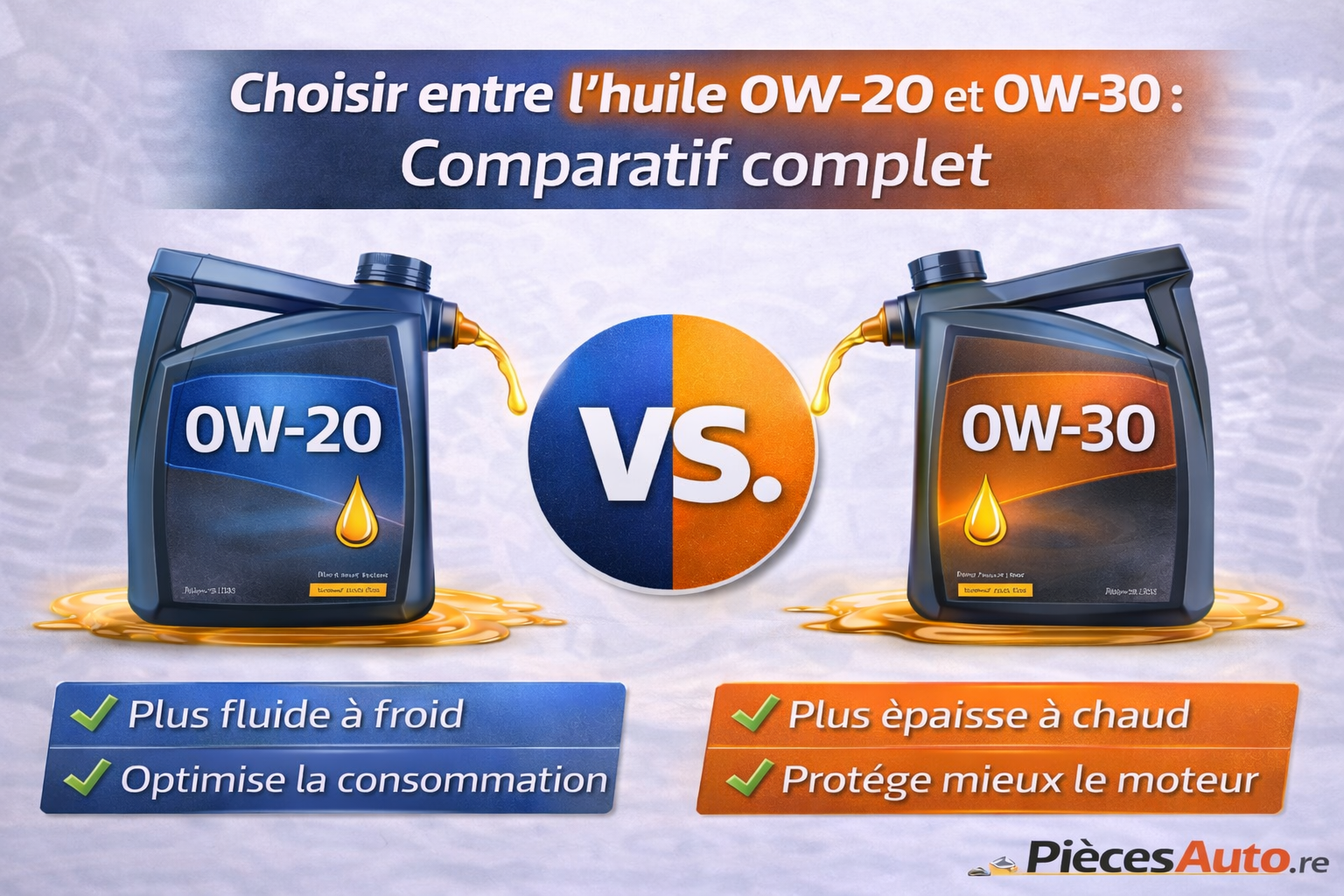 Choisir entre l’huile 0W-20 et 0W-30 pour votre PSA : Ce que vous devez absolument savoir