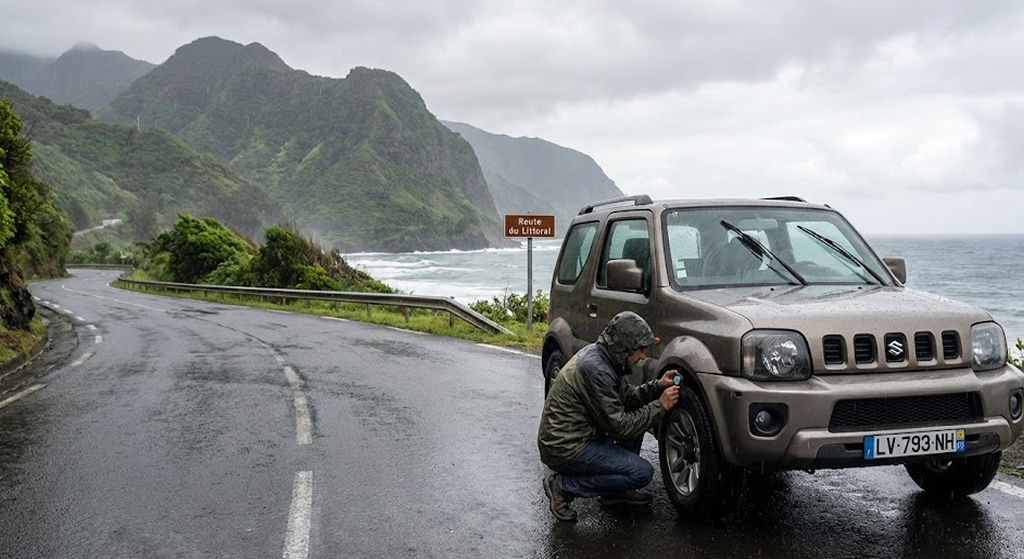 Rouler à La Réunion : 5 points de contrôle essentiels pour affronter la saison des pluies