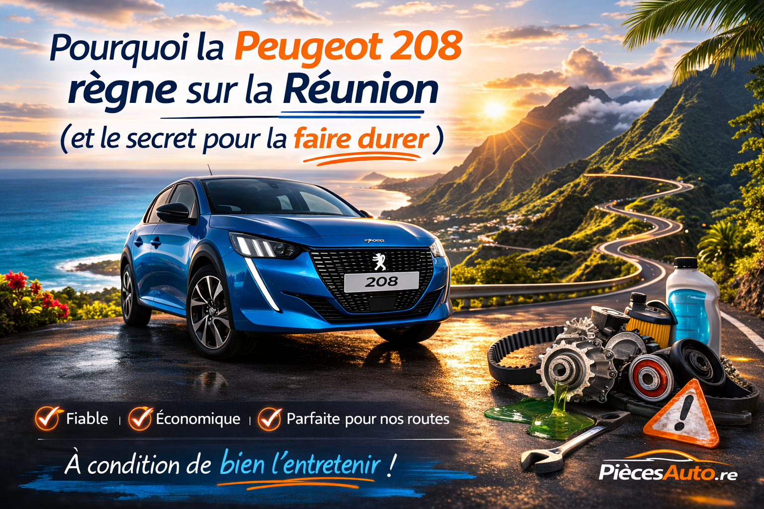 Pourquoi la Peugeot 208 règne sur la Réunion (et le secret pour la faire durer)