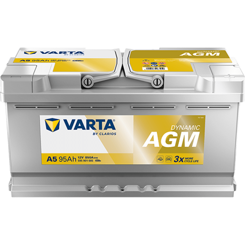 Piececauto.re | et accessoires automobiles pas cher 974 Batterie VARTA A5 - 95Ah 850A