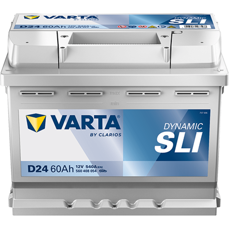 Piececauto.re | et accessoires automobiles pas cher 974 Batterie VARTA D24 - 60Ah 540A
