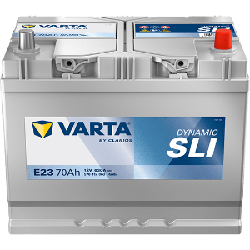 Piececauto.re | et accessoires automobiles pas cher 974 Batterie VARTA E23 - 70Ah 630A